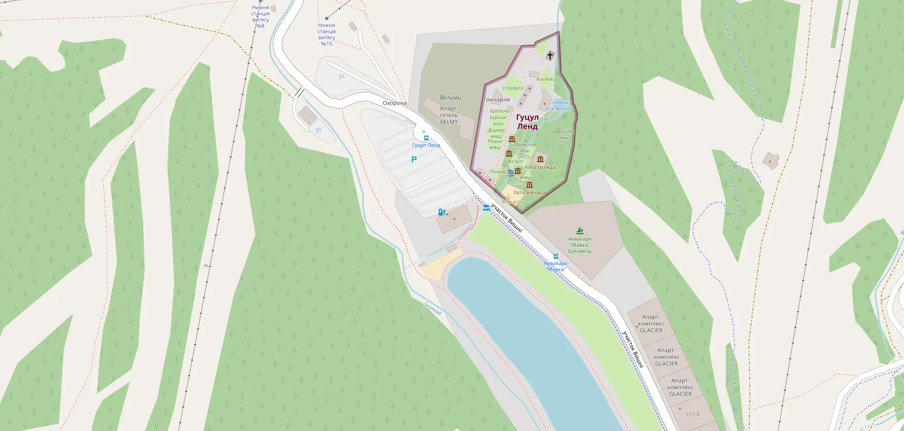 Map: Bukovel, the Carpathians